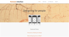 Desktop Screenshot of humaneinterface.net